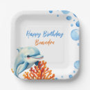 Search for dolphins paper plates Coral