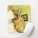 Search for orange kitty cat mousepads Watercolor