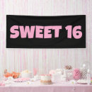 Search for sweet 16 birthday banners Pink