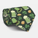 Search for funny shamrock ties Green