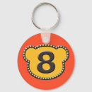 Search for number 8 key rings Lucky
