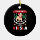 Search for vizsla christmas tree decorations Santa