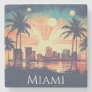 Search for vintage travel coasters Palm trees