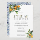 Search for blue and orange bridal shower invitations Bride