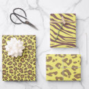 Search for leopard wrapping paper Yellow