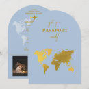 Search for blue modern map invitations Boarding pass