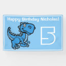 Search for dinosaur birthday banners T rex