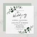 Search for sage square wedding invitations Qr code