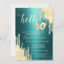 Search for glitter 40th birthday invitations Metallic