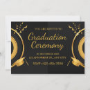 Search for ceremony graduation invitations Gold