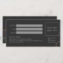Search for salon business gift certificates Black and white