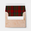 Search for red white gingham envelopes Rustic