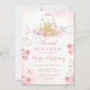 Search for pink flower birthday invitations Floral
