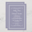 Search for lilac and white wedding invitations Elegant