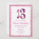 Search for 13th birthday invitations Pink