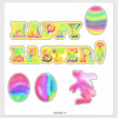 Search for colored eggs stickers Colourful
