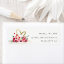 Search for gold hearts return address labels Love heart