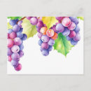 Search for purple grapes postcards Leaves