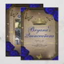 Search for royal blue butterfly invitations Princess