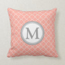 Search for coral and gray cushions Trendy