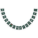 Search for green and white bunting flags Celebration