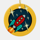 Search for rocket ship christmas tree decorations Retro
