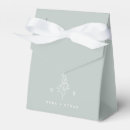 Search for elegant favour boxes Sage green