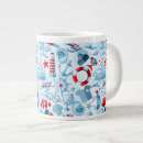Search for white blue mugs Nautical