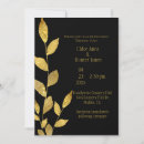 Search for gold leaf invitations Black