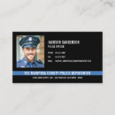 Search for police business cards Detective