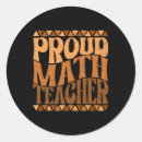 Search for math teacher stickers Black