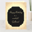 Search for girlfriend birthday cards Gold