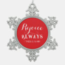Search for snowflake christmas tree decorations Red and white