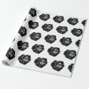 Search for black and white rose wrapping paper Floral