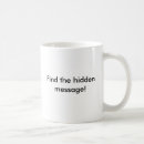 Search for hidden message mugs White