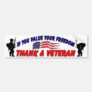 Search for thank a vet bumper stickers America