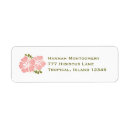 Search for pink hibiscus return address labels Luau