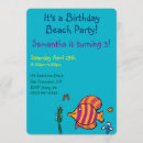 Search for fishes invitations Beach