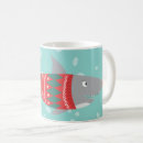 Search for funny shark mugs Great white