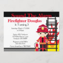 Search for fireman retirement invitations Firetruck