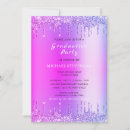 Search for pink and gold graduation invitations Sparkle