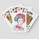 Search for geisha playing cards Floral