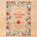 Search for flowers christmas invitations Watercolors