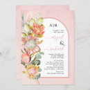 Search for protea wedding invitations Bohemian