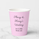 Search for pink paper cups Pink and black