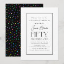 Search for sophisticated birthday invitations Black and white
