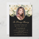 Search for gold funeral invitations Elegant
