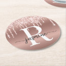 Search for rose gold glitter coasters Blush pink