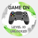 Search for video game party stickers Birthday