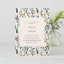 Search for watercolor couples shower invitations Wildflowers